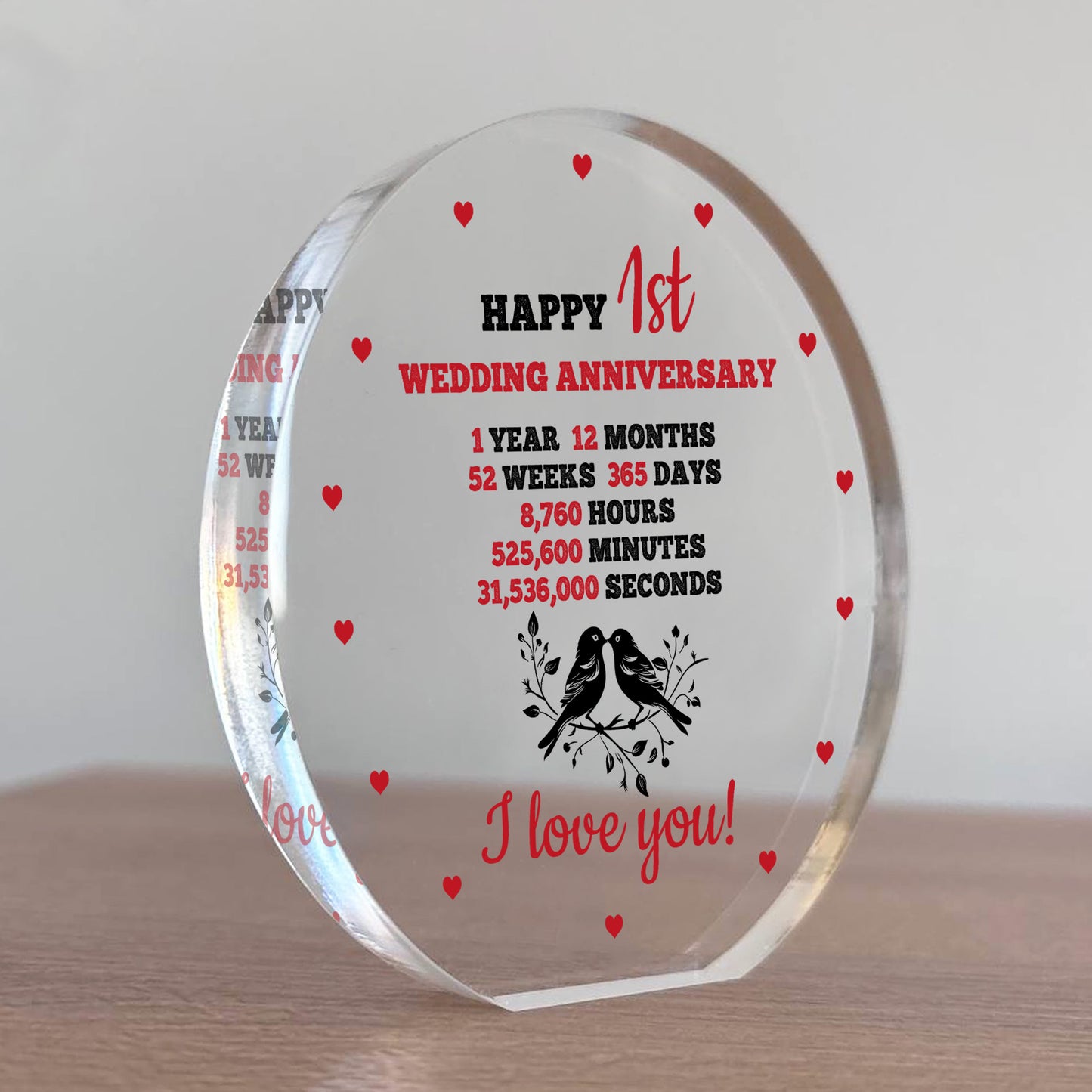 1st Anniversary Wedding Gifts for Wife Couple Gifts Acrylic Sign