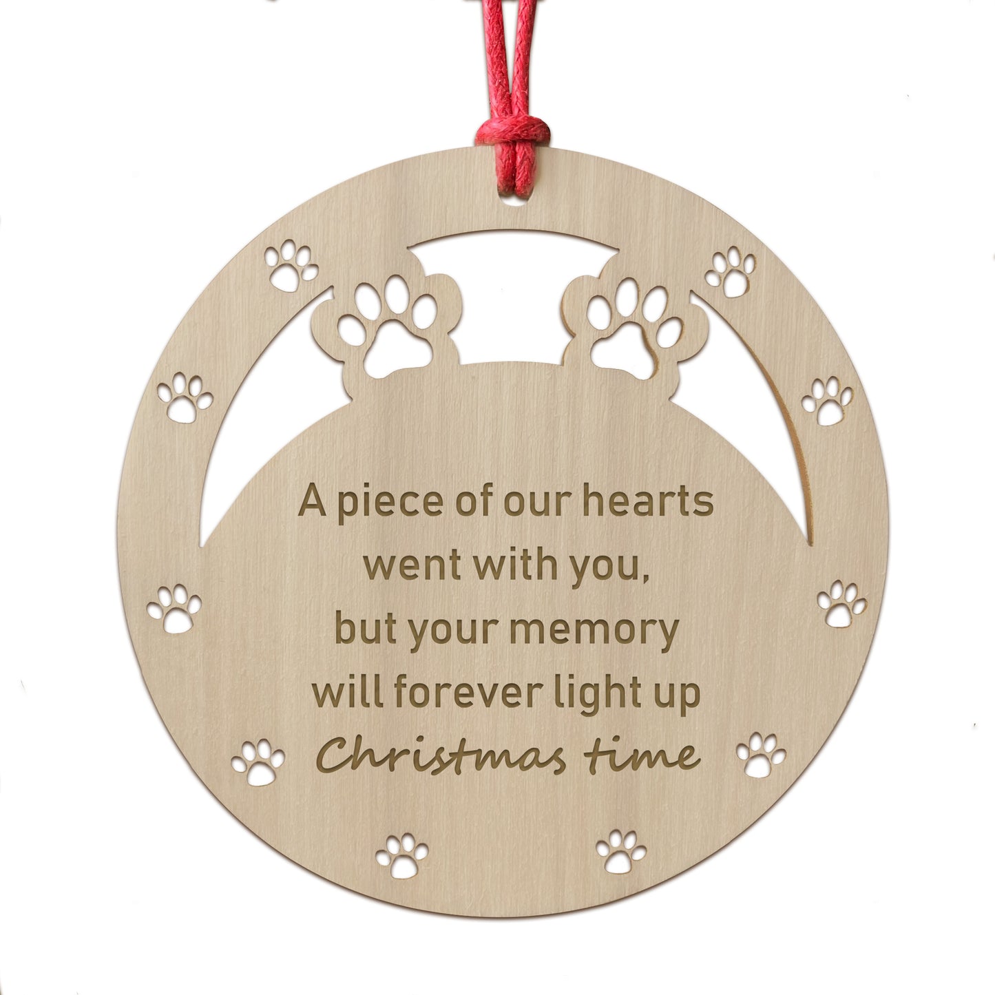 Pet Memorial Bauble Dog Memorial Tree Decorations Pet Loss Gift