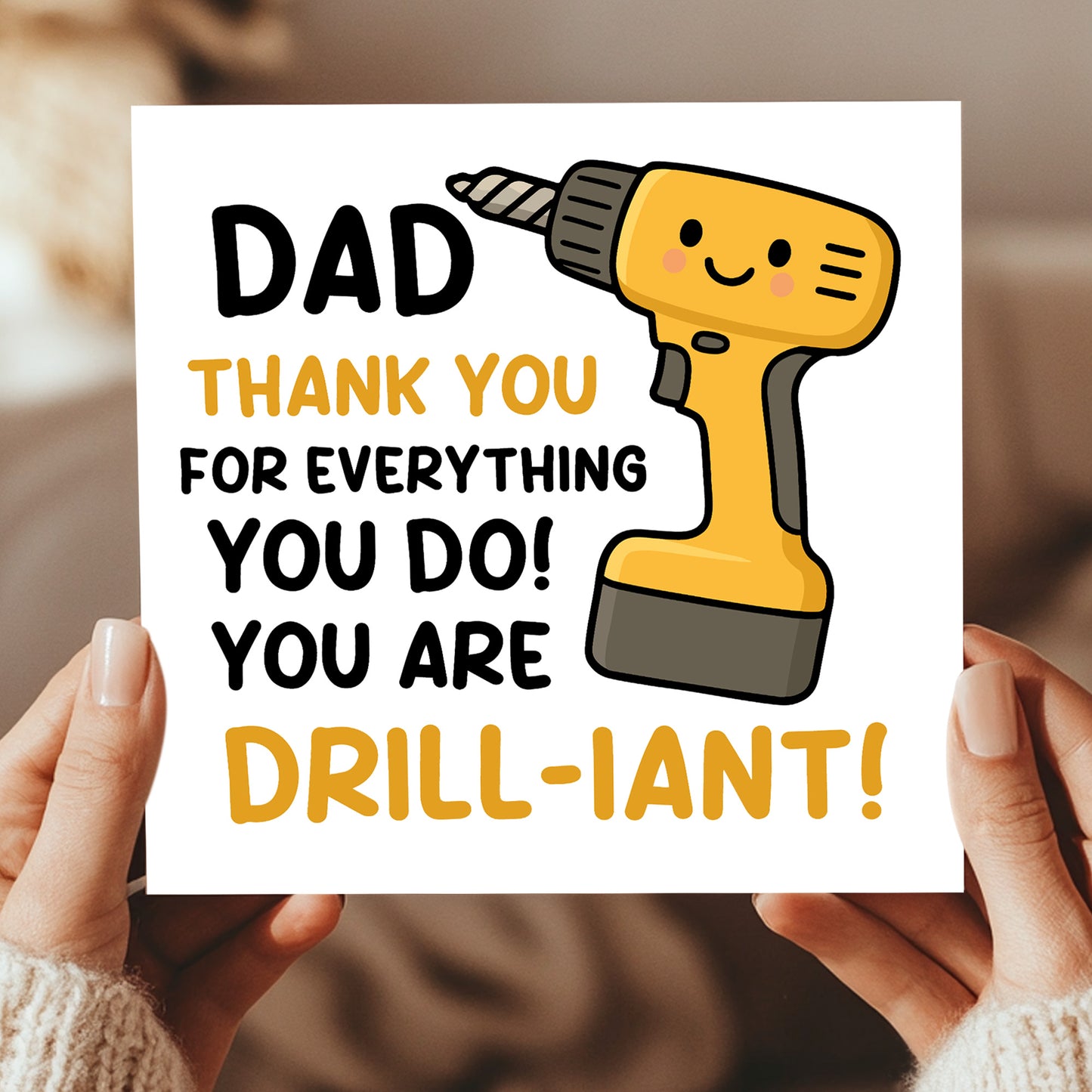 Funny DIY Handyman Dad Card For Fathers Day Birthday Novelty