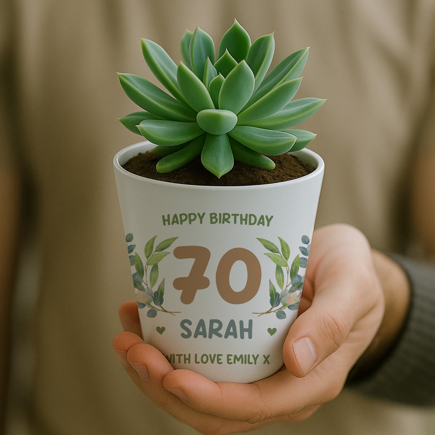 Personalised Happy 70th Birthday Gift For Mum Nan Nanny Grandma