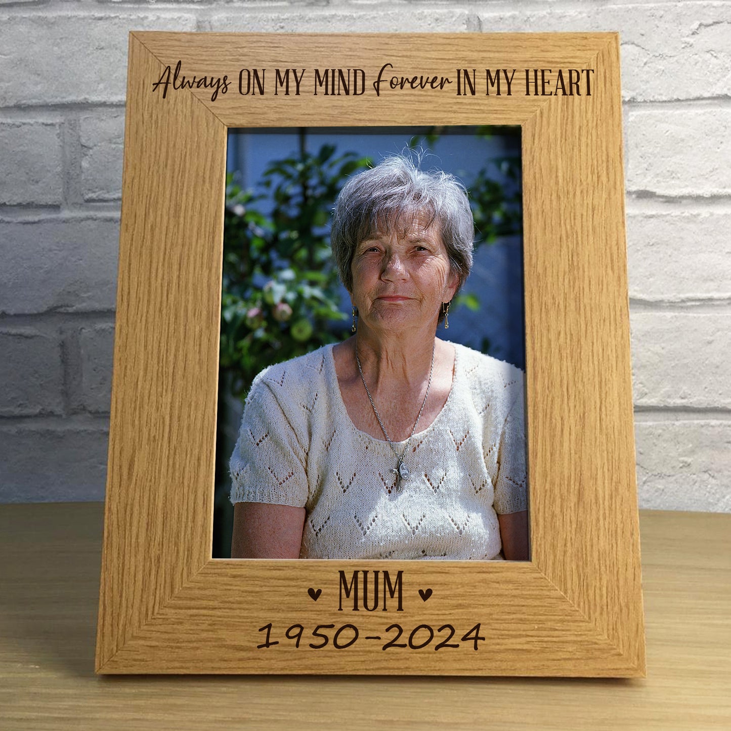 Mum Memorial Gift for Loss of Loved One Memorial Photo Frame 5x7