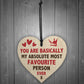 MOST FAVOURITE PERSON EVER Funny Gift For Boyfriend Girlfriend