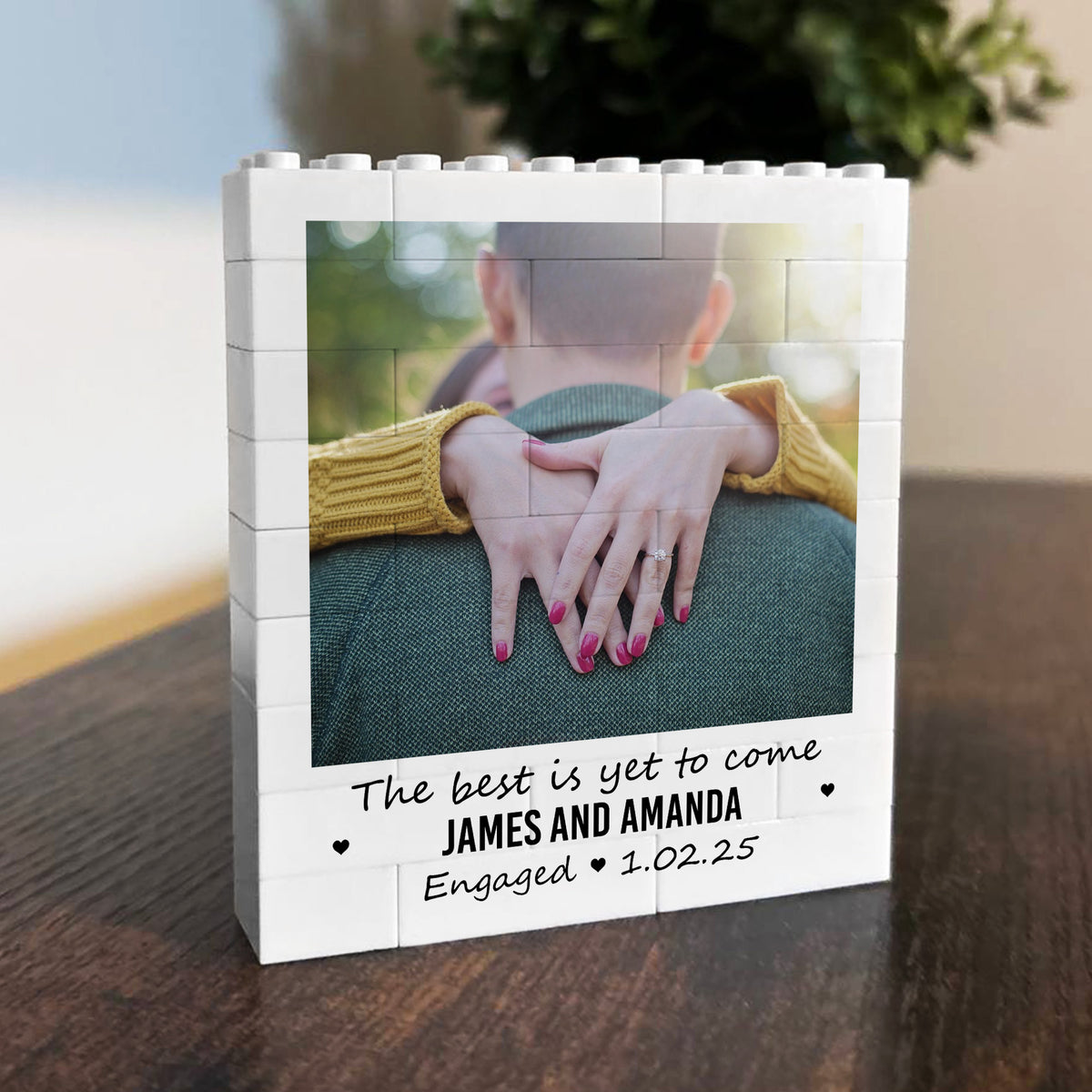 Personalised Engagement Gift For Fiance Wedding Couple Present