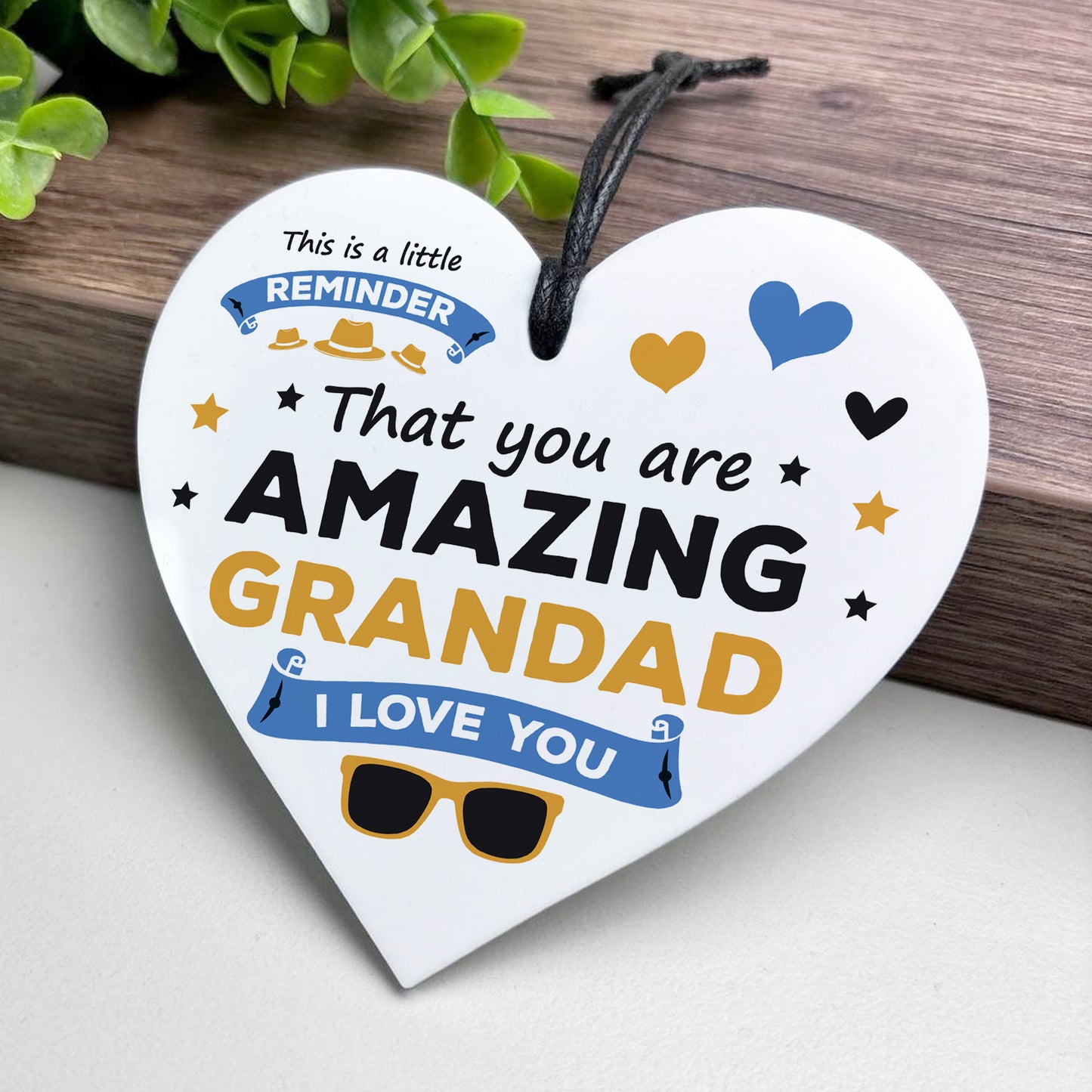 Gift For Grandad For Fathers Day Birthday Amazing Grandad Plaque