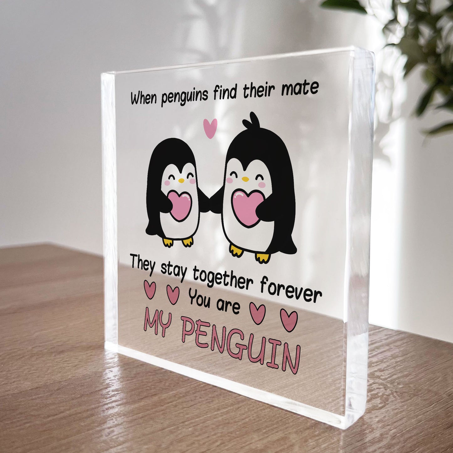 Anniversary Present for Wife Husband Boyfriend Girlfriend Plaque
