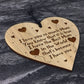 Mum Gifts For Birthday Engraved Wood Heart Gift For Mum