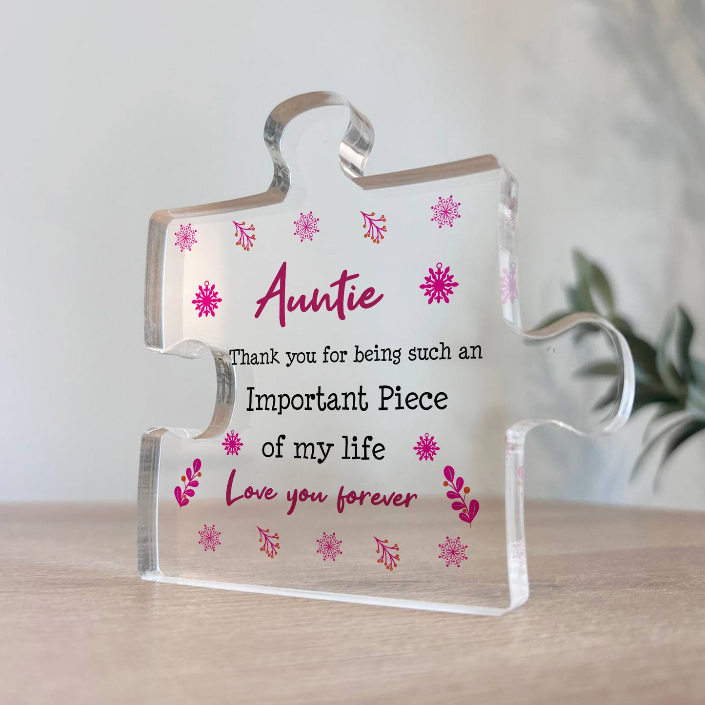 Auntie Birthday Gifts Standing Plaque Keepsake Christmas