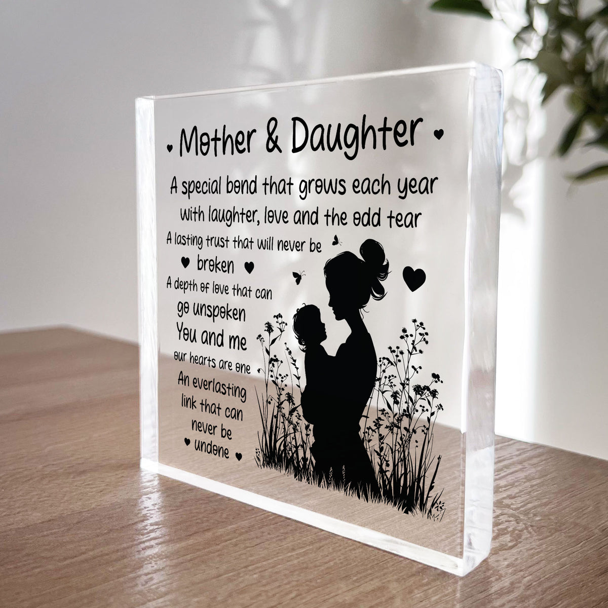 Mother And Daughter Plaque Mum Daughter Mum Gifts From Daughter
