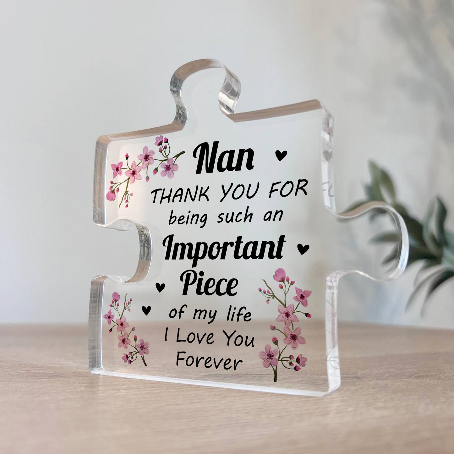 Nan Gifts Acrylic Puzzle Piece Best Nan Gifts from Grandson Gift