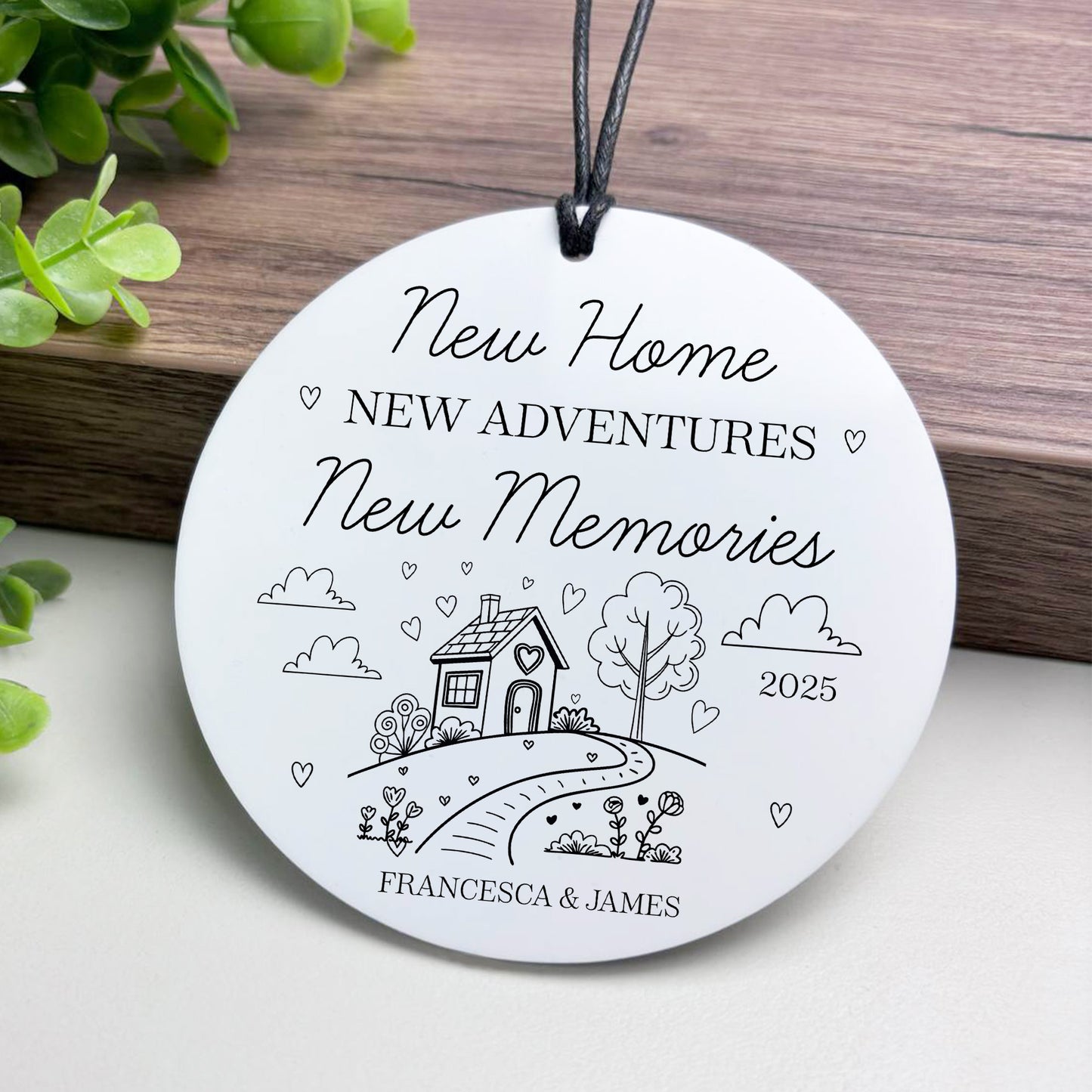 New Home Gift For Couple Personalised Sign Congratulations Gift