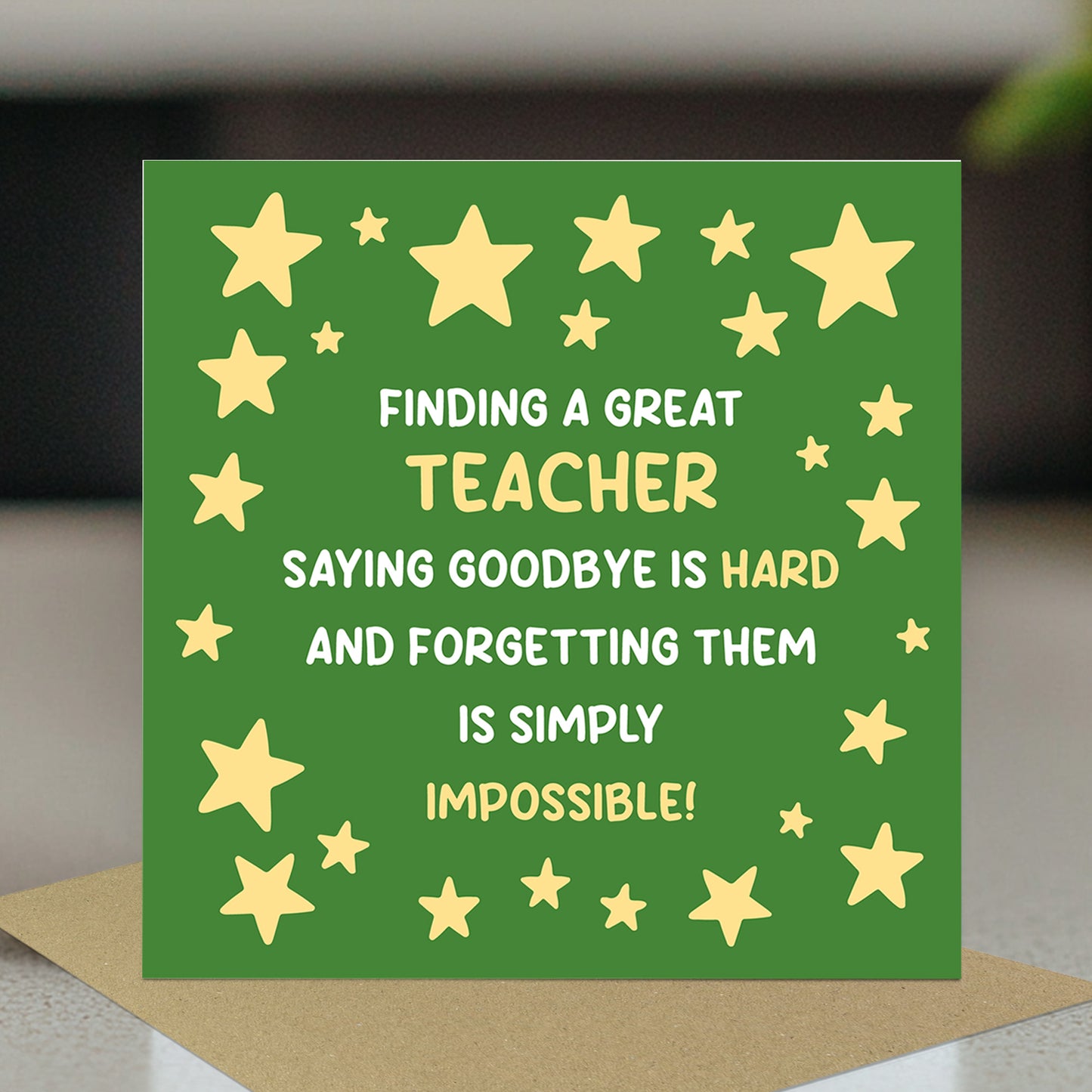 Teacher Leaving School Nursery Thank You Card End of Term