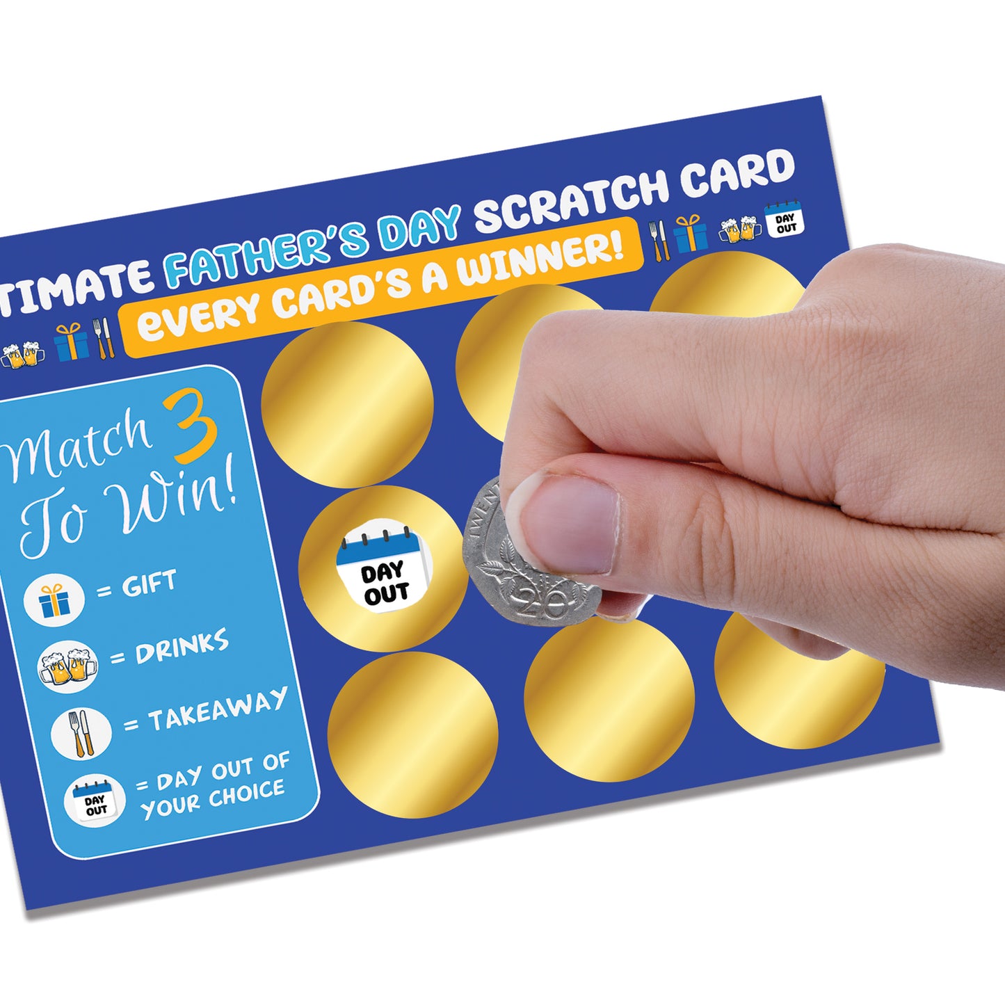 Novelty Gifts for Dad Scratch Card Fathers Day Gift Dads Gifts