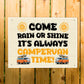 Its Campervan Time Funny Hanging Wall Door Sign For Campervan