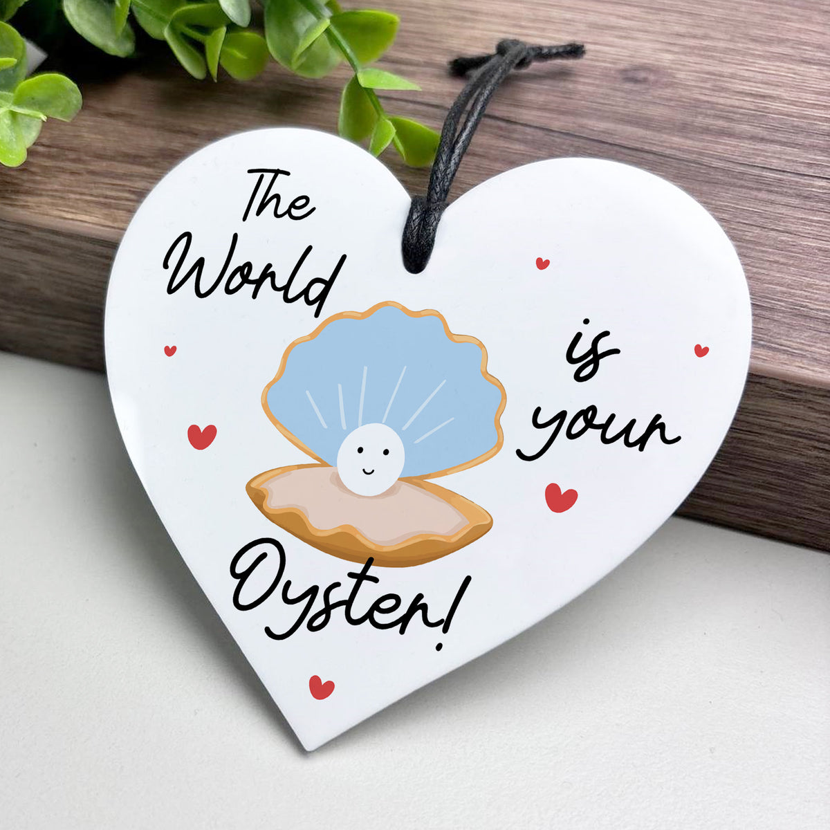 Cute Good Luck Gift For Him Her The World Is Your Oyster