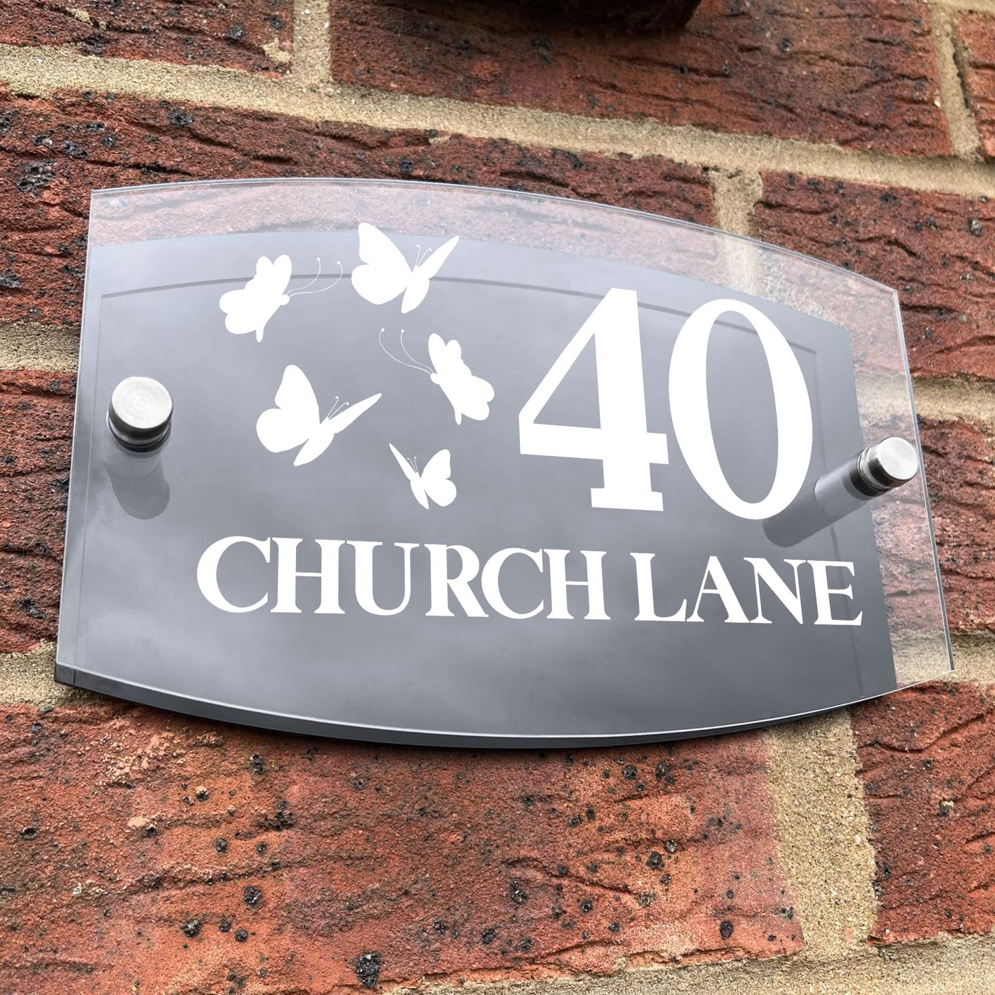 Contemporary House Sign Plaques Door Number Personalised Address