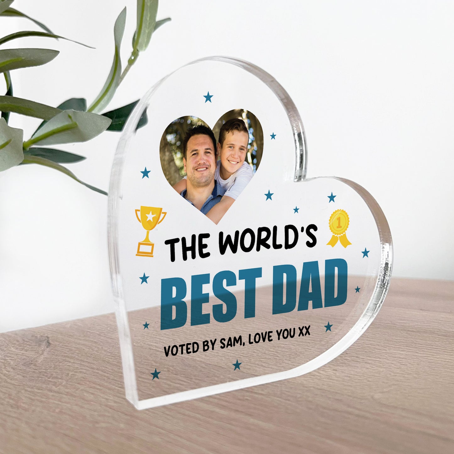 Dad Gifts For Fathers Day Birthday Worlds Best Dad Plaque