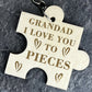 Grandad Keyring Engraved Gift For Fathers Day From Daughter Son
