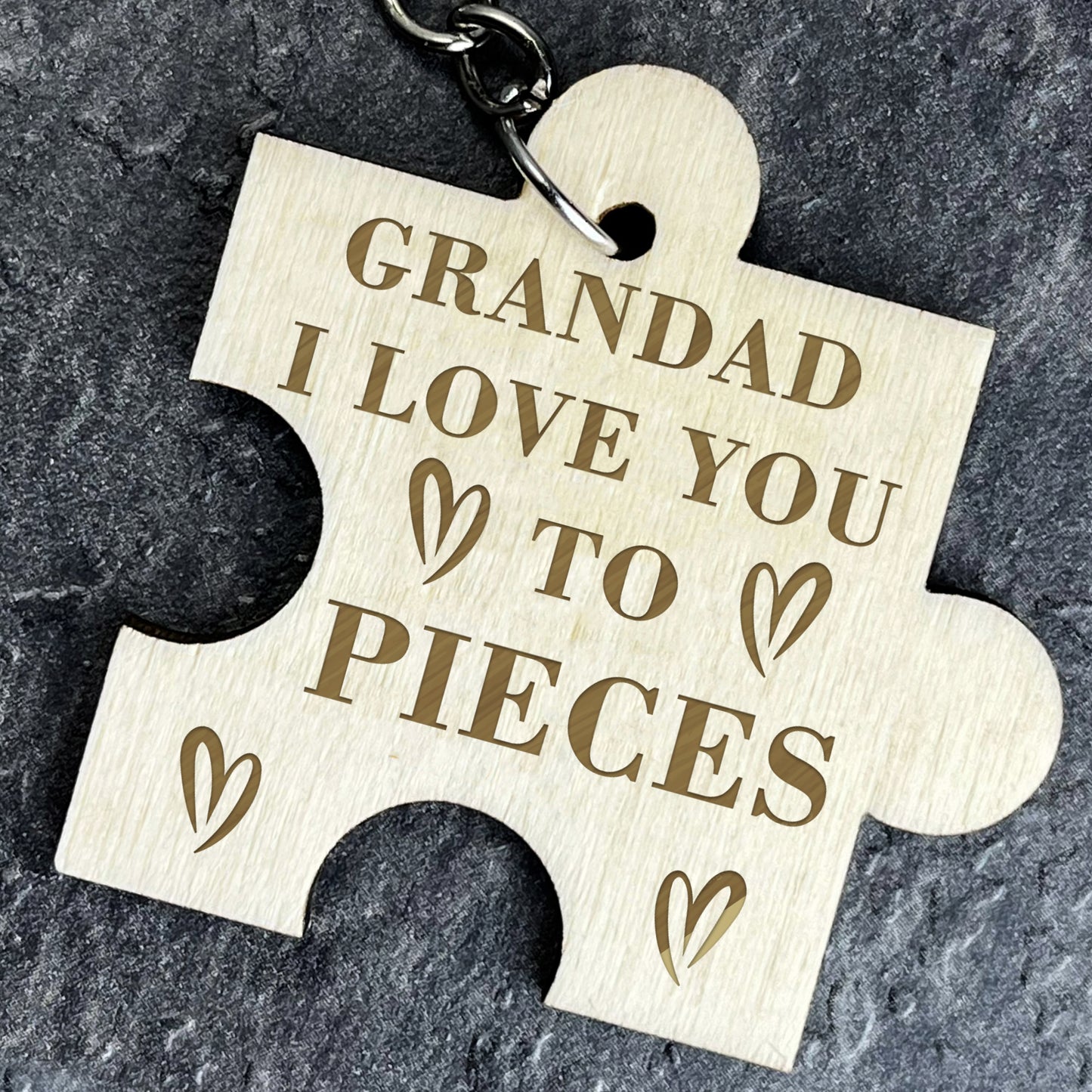 Grandad Keyring Engraved Gift For Fathers Day From Daughter Son