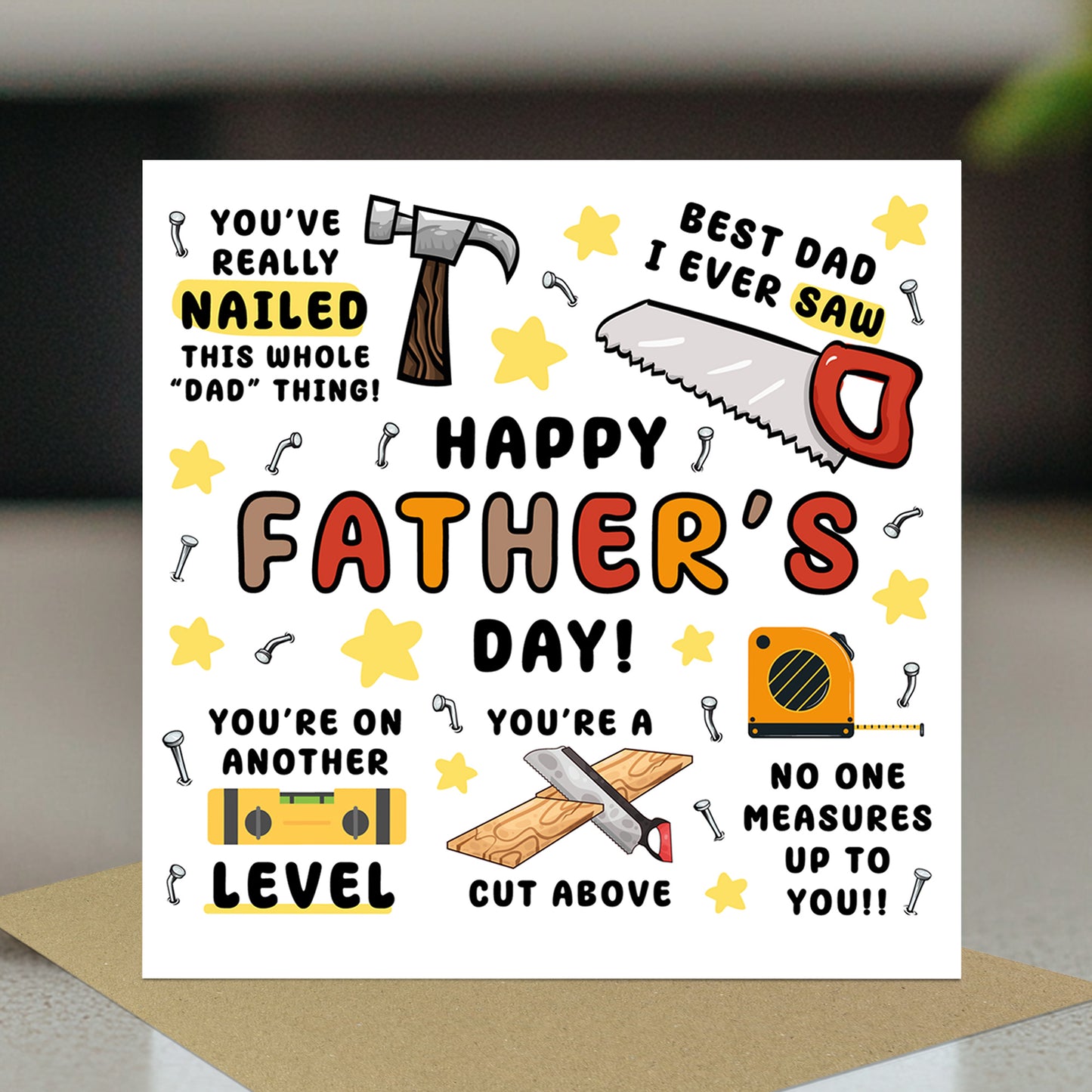 Fathers Day Card Novelty Tools Funny Cards For Dad Happy Fathers