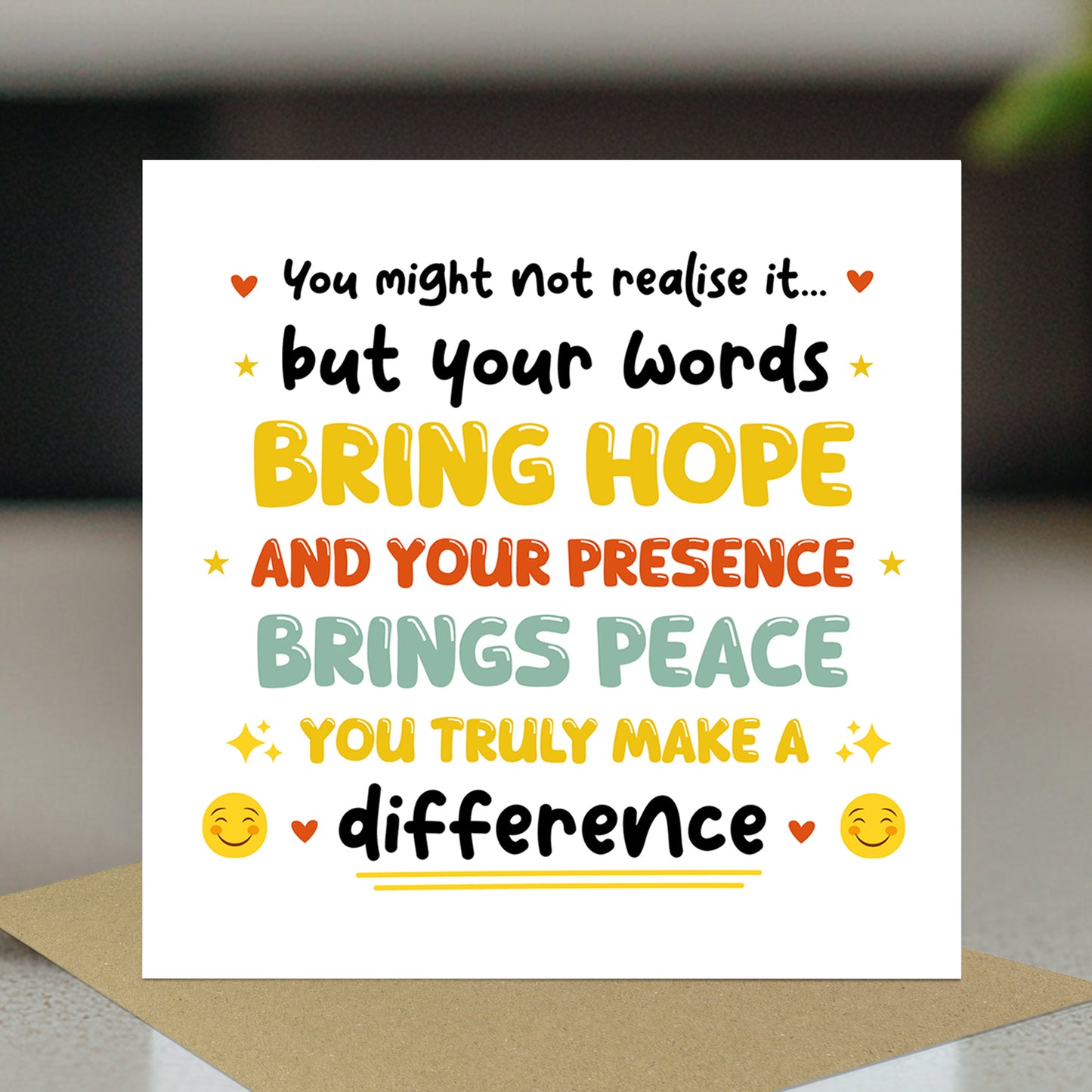 Heartfelt Appreciation Card Thank You Card for Teacher Mentor