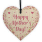Happy Mother's Day Card For Mum Mothers Day Card Wooden Heart