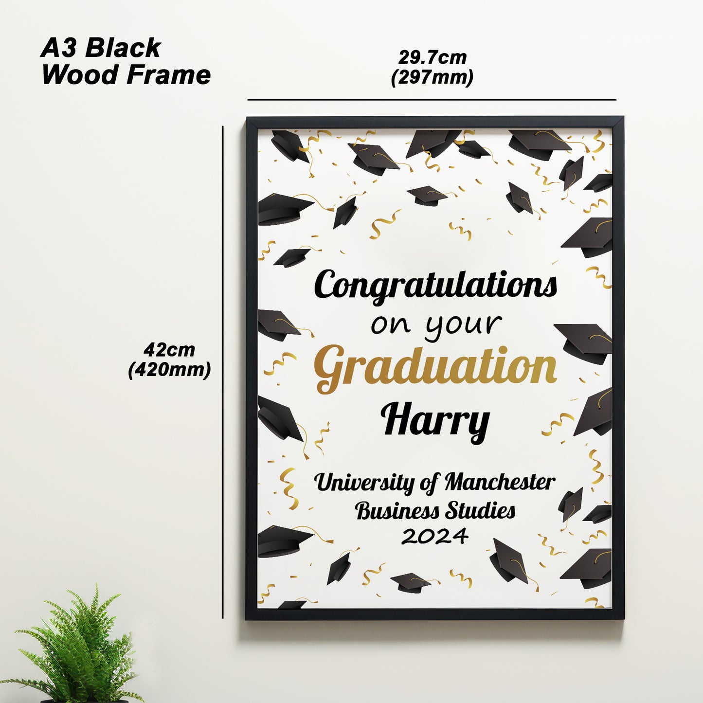 Personalised Graduation Gift Graduation Framed Print