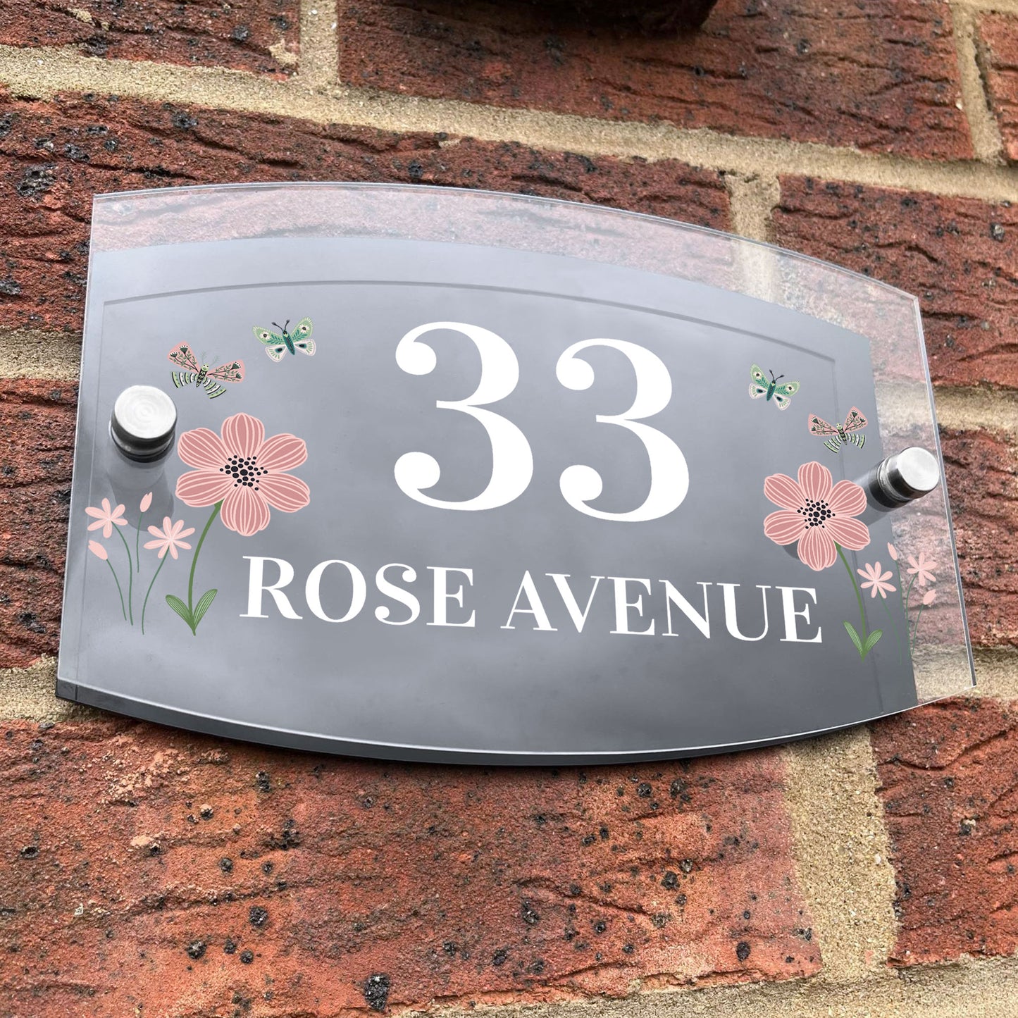 Personalised House Sign Home Address Plaque House Number Sign