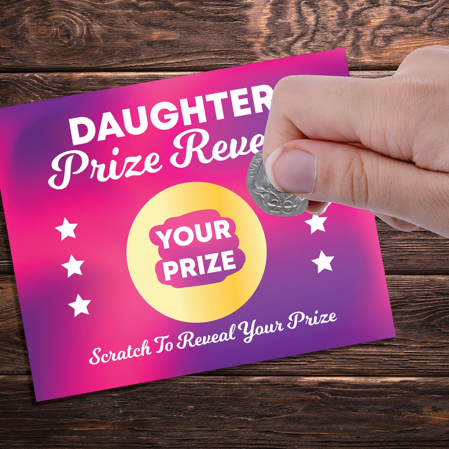Daughter Scratch Card Gift Reveal Birthday Daughter Card