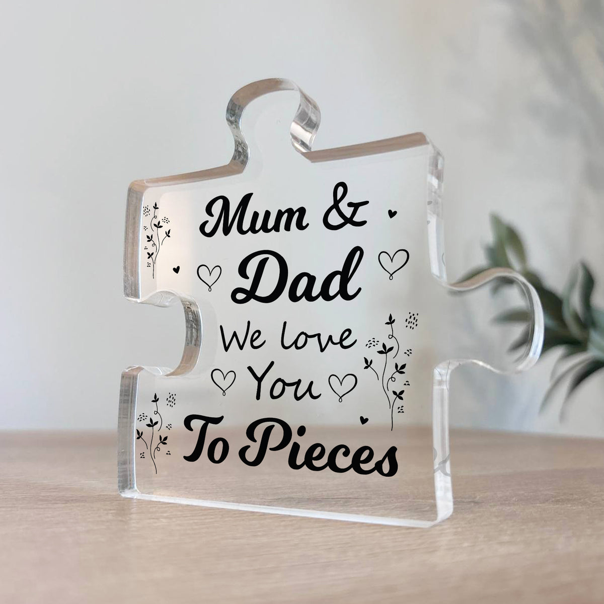 Gifts For Mum And Dad We Love You To Pieces Gift From Daughter