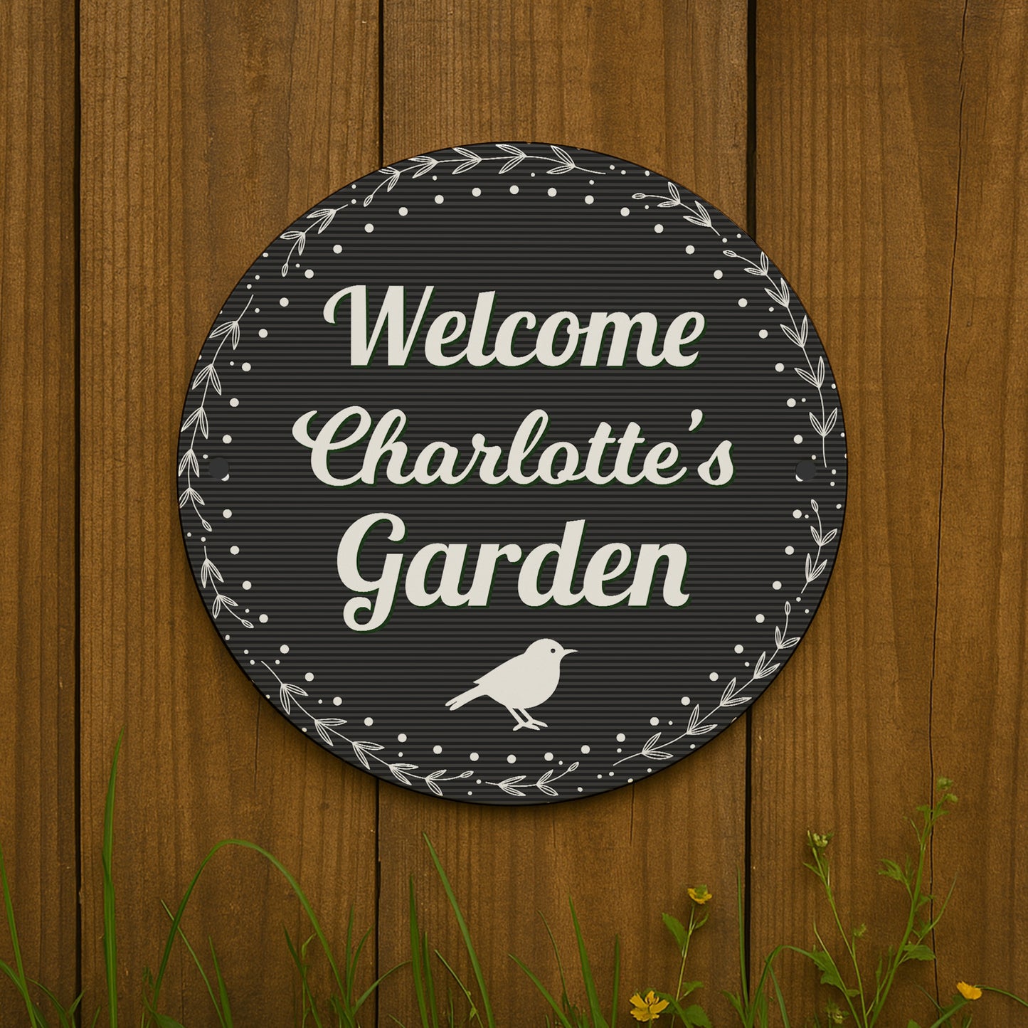Personalised Garden Sign For Outside Hanging Welcome Sign