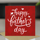 Fathers Day Card, Card For Dad From Daughter Son, 145 x 145mm