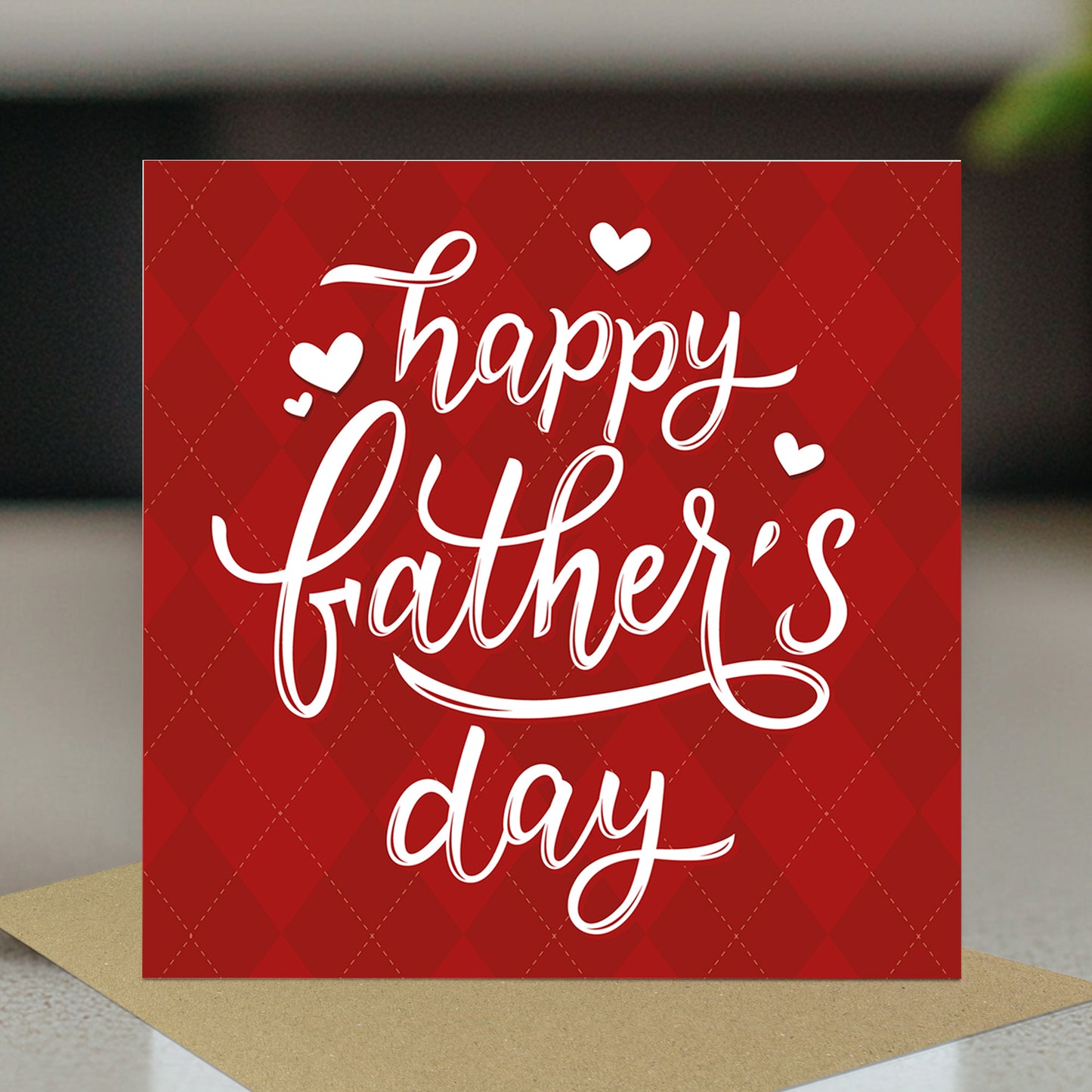 Fathers Day Card, Card For Dad From Daughter Son, 145 x 145mm