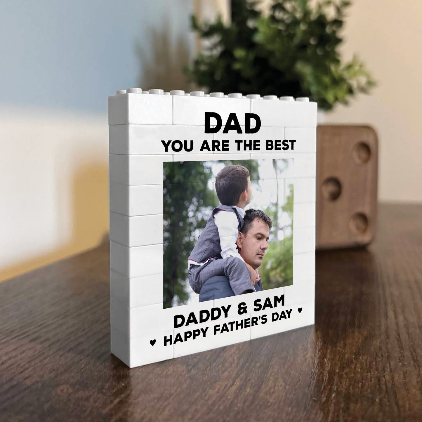 Daddy Gift Best Dad Gift Brick Photo Block Fathers Day Gift