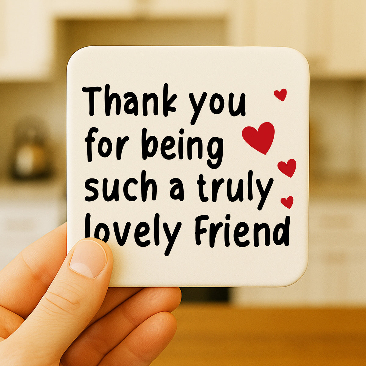 Thank You Gift Coaster For Best Friend Friendship Gift