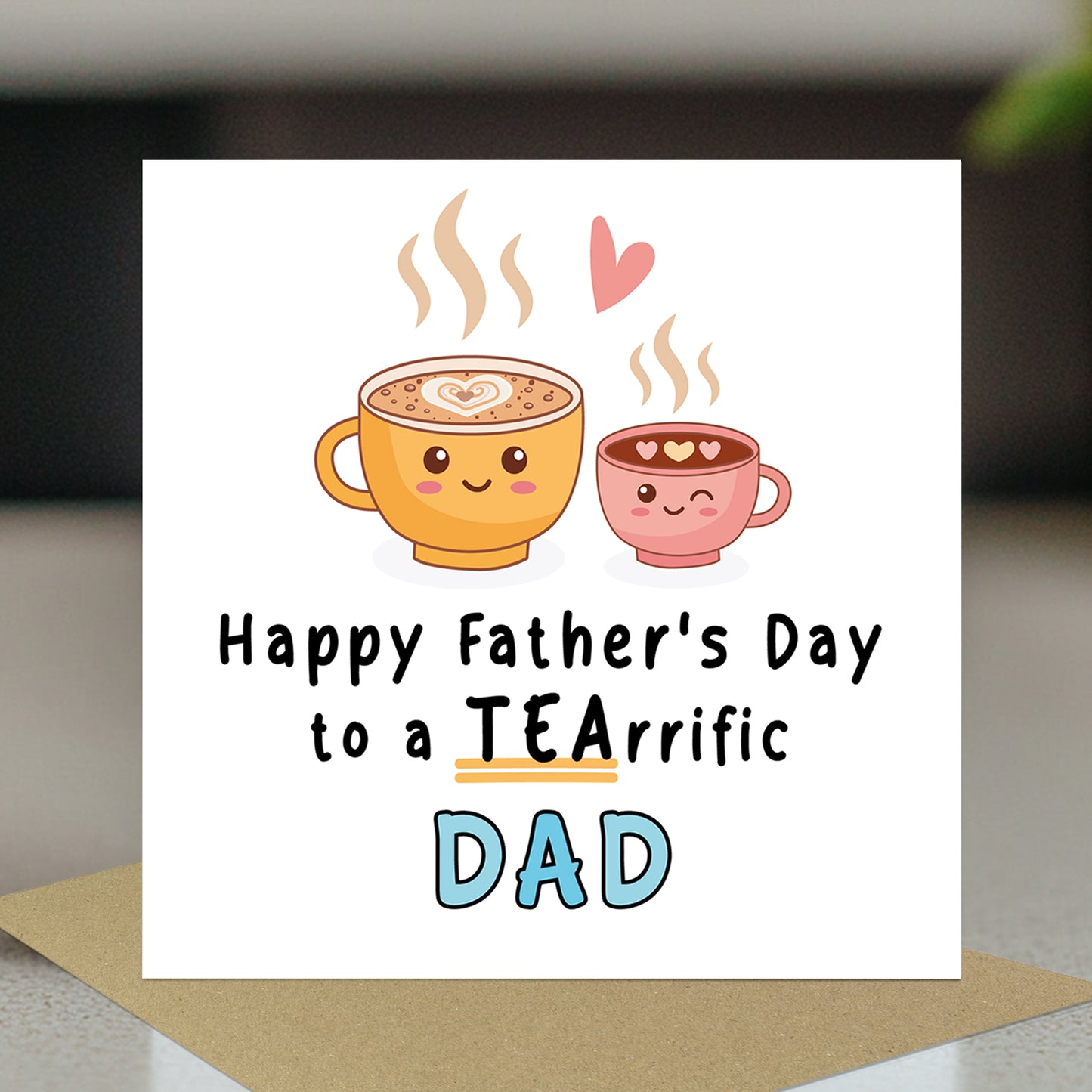 Fathers Day Card For Dad With Kraft Envelope Teariffic Dad Card
