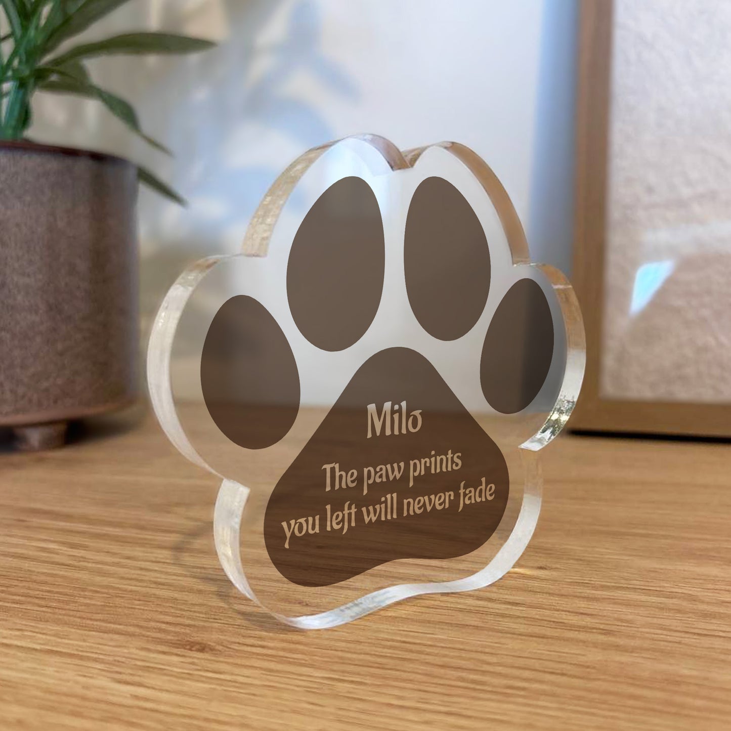 Personalised Pet Loss Gift Bereavement Plaque Name Tribute Sign