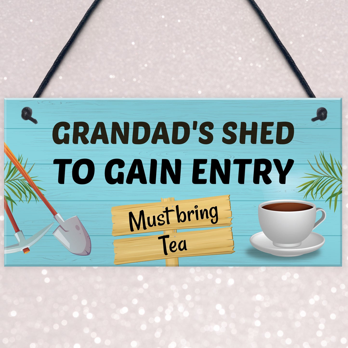 Funny Grandads Shed Sign Hanging Wall Door Plaque Shed Signs