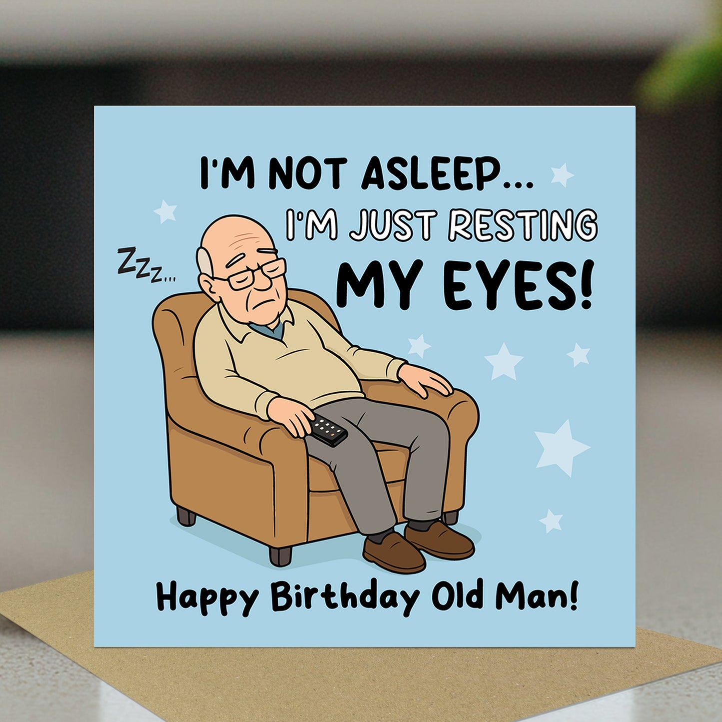 Funny Birthday Card For Dad Joke Card Old Dad From Daughter Son