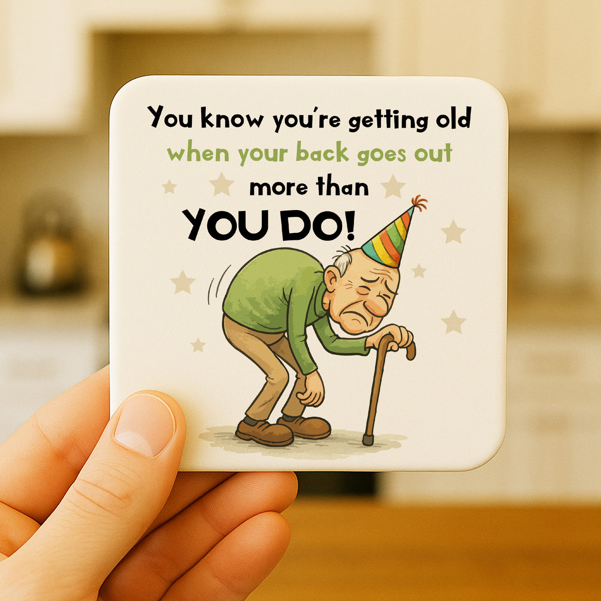 Funny Dad Gift For Dad Grandad COASTER Joke Dad Grandad Gift