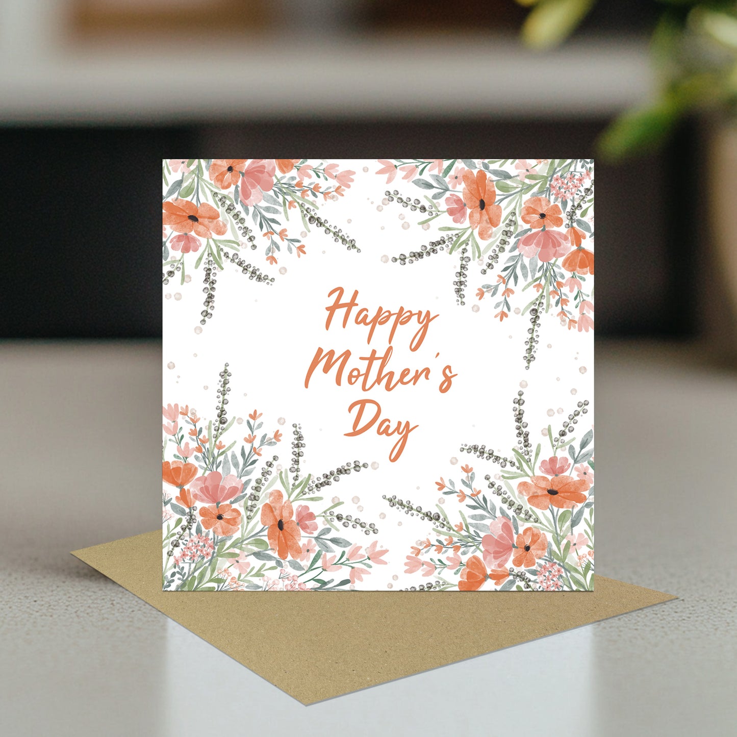 Mothers Day Cards for Mum Pastel Mother's Day Card Floral