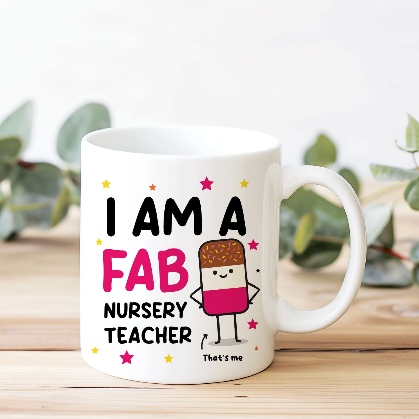 Gift For Nursery Teacher Thank You Gift FAB Teacher Mug