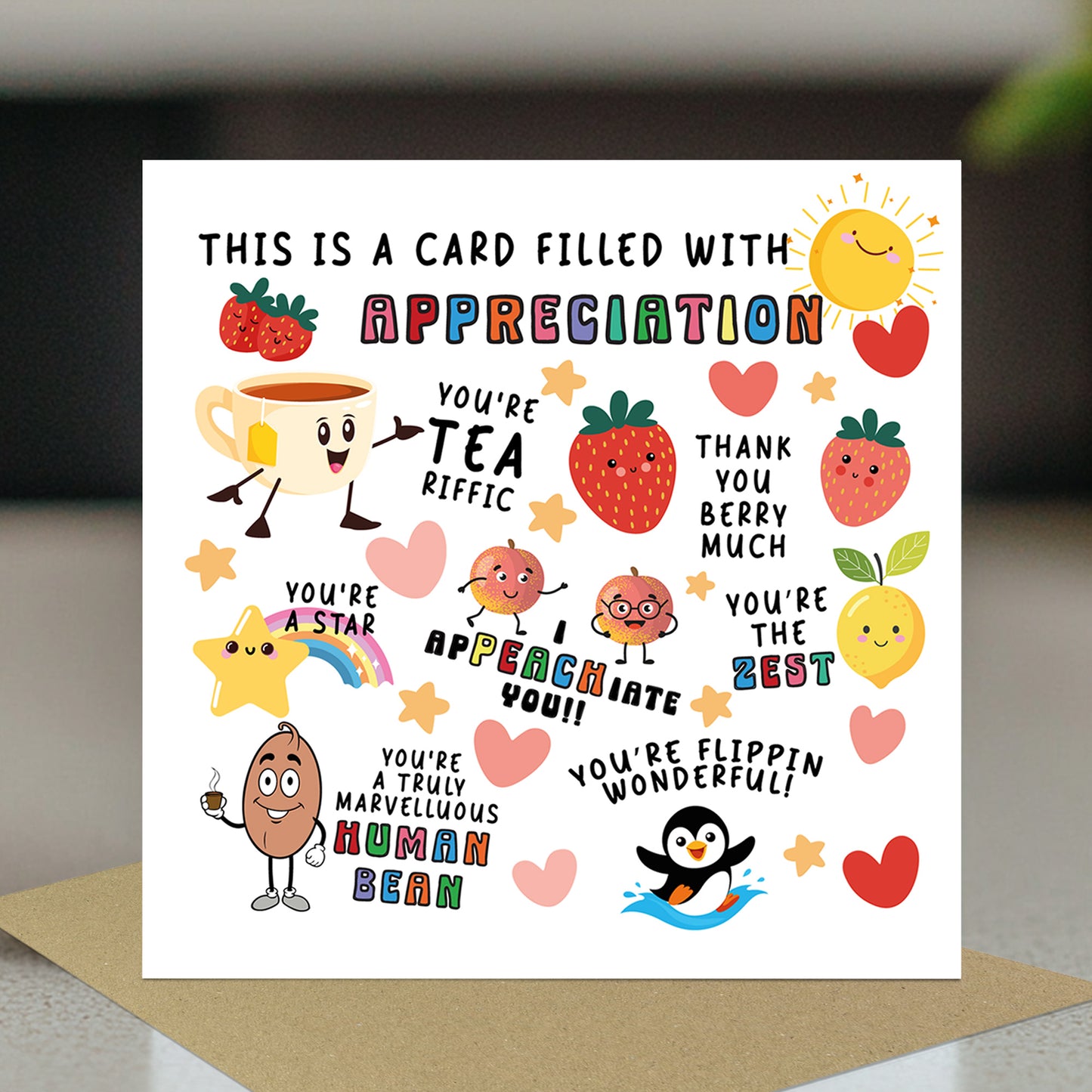 Card Of Appreciation Thank You Card For Teacher Assistant