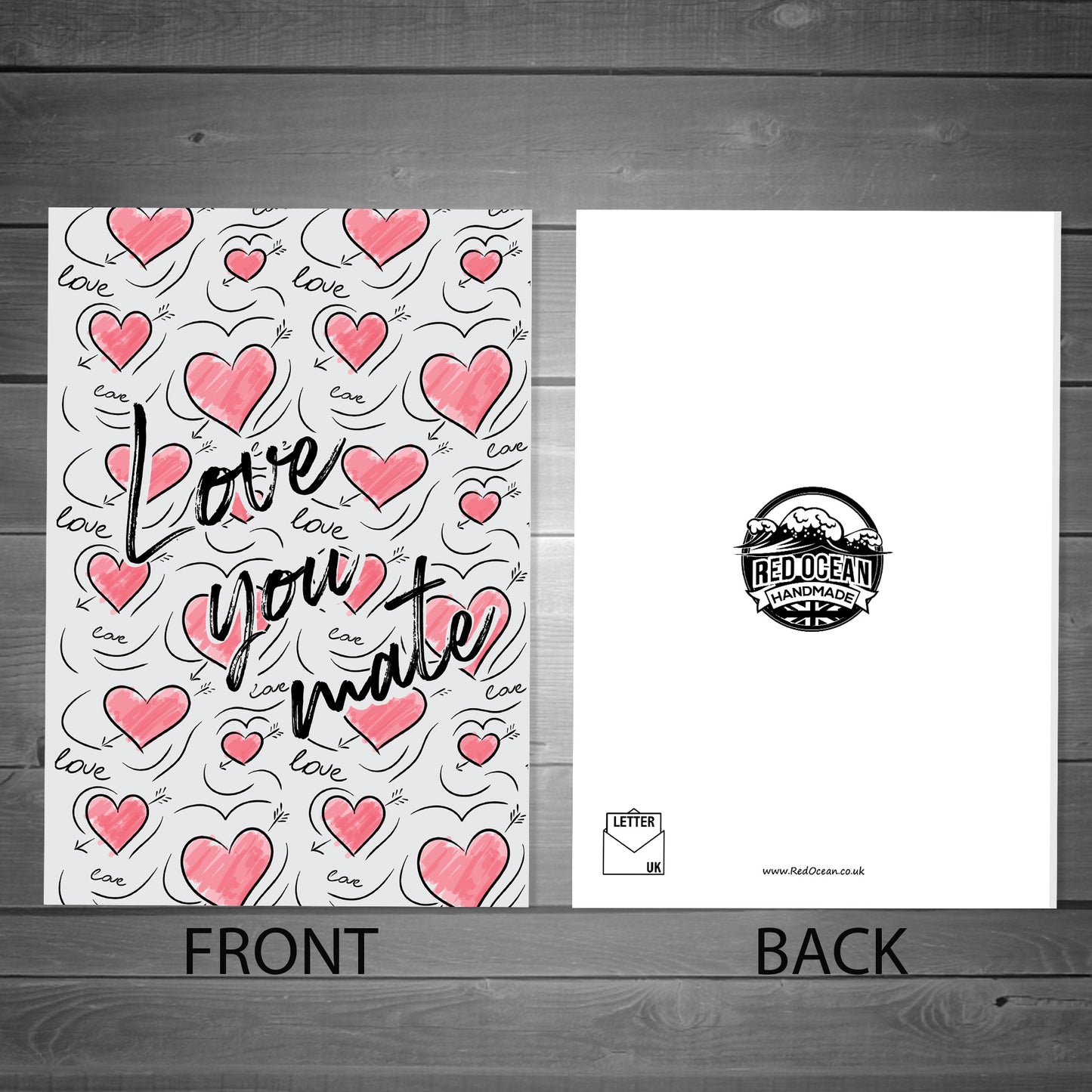 Best Friend Card For Valentines Birthday Love You Mate Card
