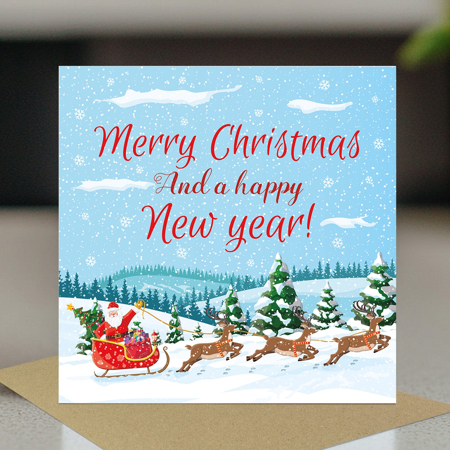 Merry Christmas Card Happy New Year Greetings Cards For Friends