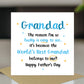Fathers Day Card For Grandad BEST GRANDAD Card From Grandson