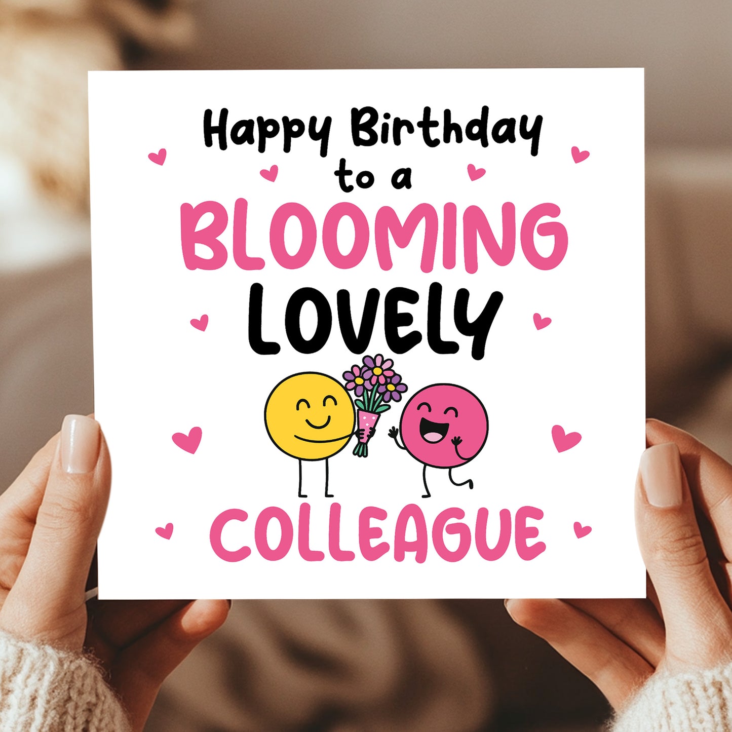Birthday Gift For Colleague BLOOMING LOVELY COLLEAGUE Card