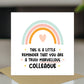 Thank You Card For Colleague New Job Gift Leaving Card
