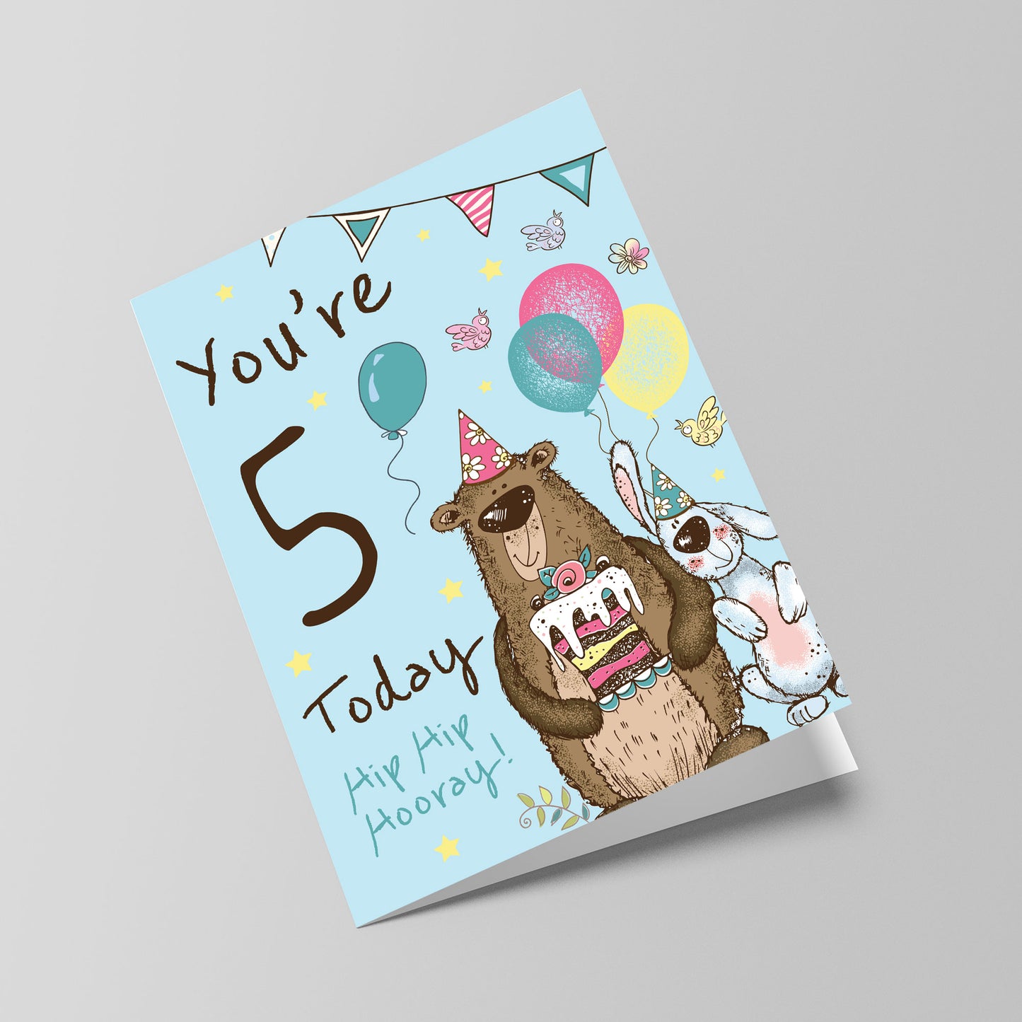 Youre 5 Today Birthday Card Fifth Birthday Card For Grandson Son