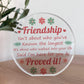 Friendship Plaque, Gift For Best Friend Birthday Christmas