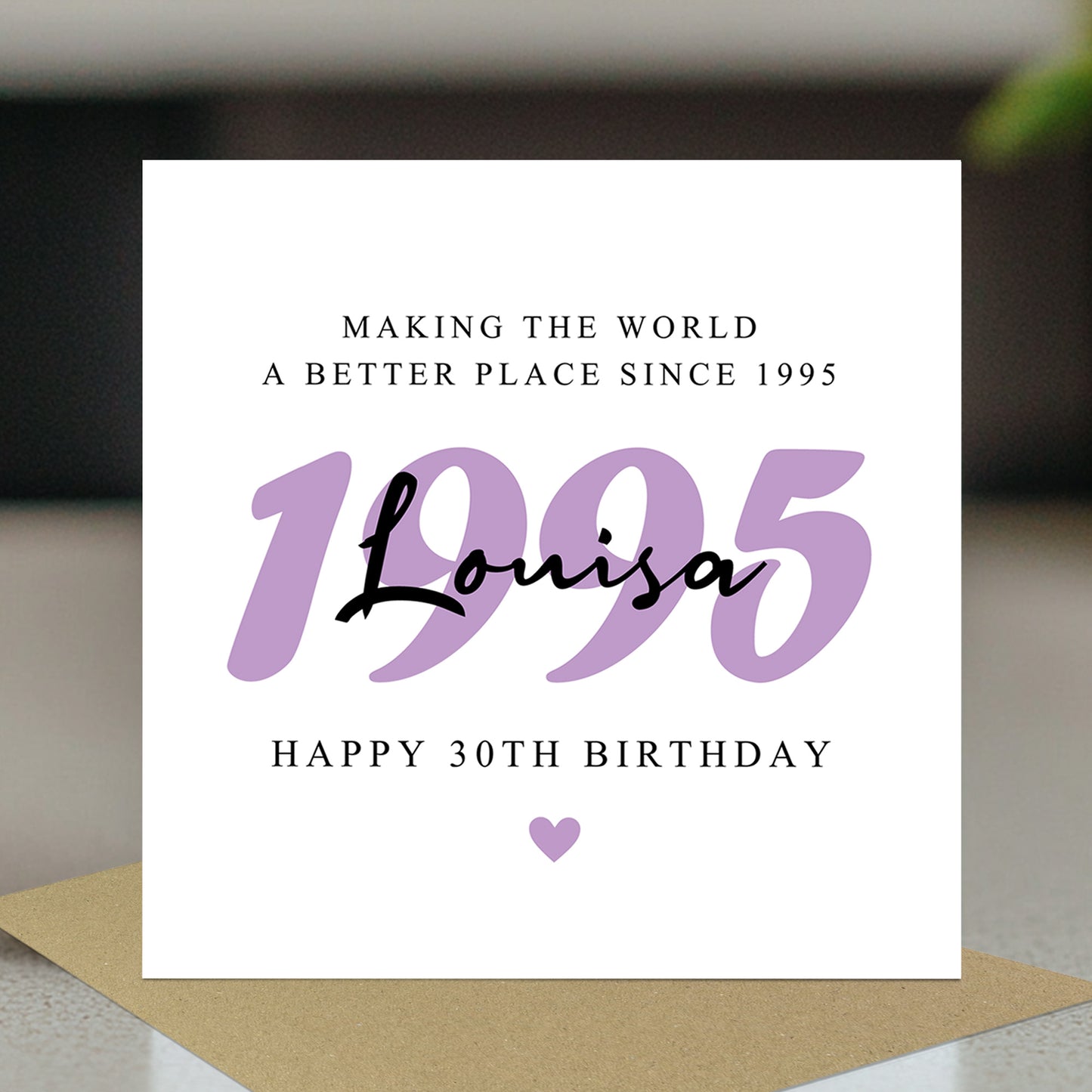 Personalised 30th Birthday Card For Mum Auntie Sister Friend